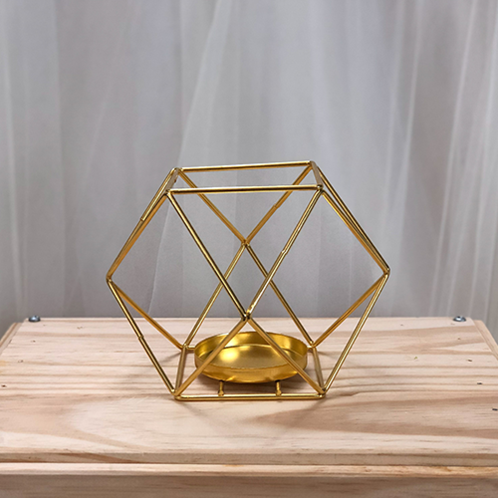 Rustic Hexagon candle holder